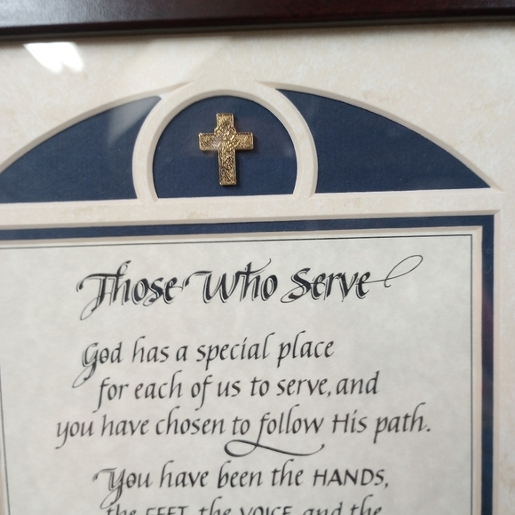 Those Who Serve Framed Religious Art, Matthew 25:40 "Inasmuch as you have done i - Picture 2 of 10